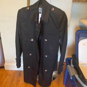 Asos black trench - Size 4